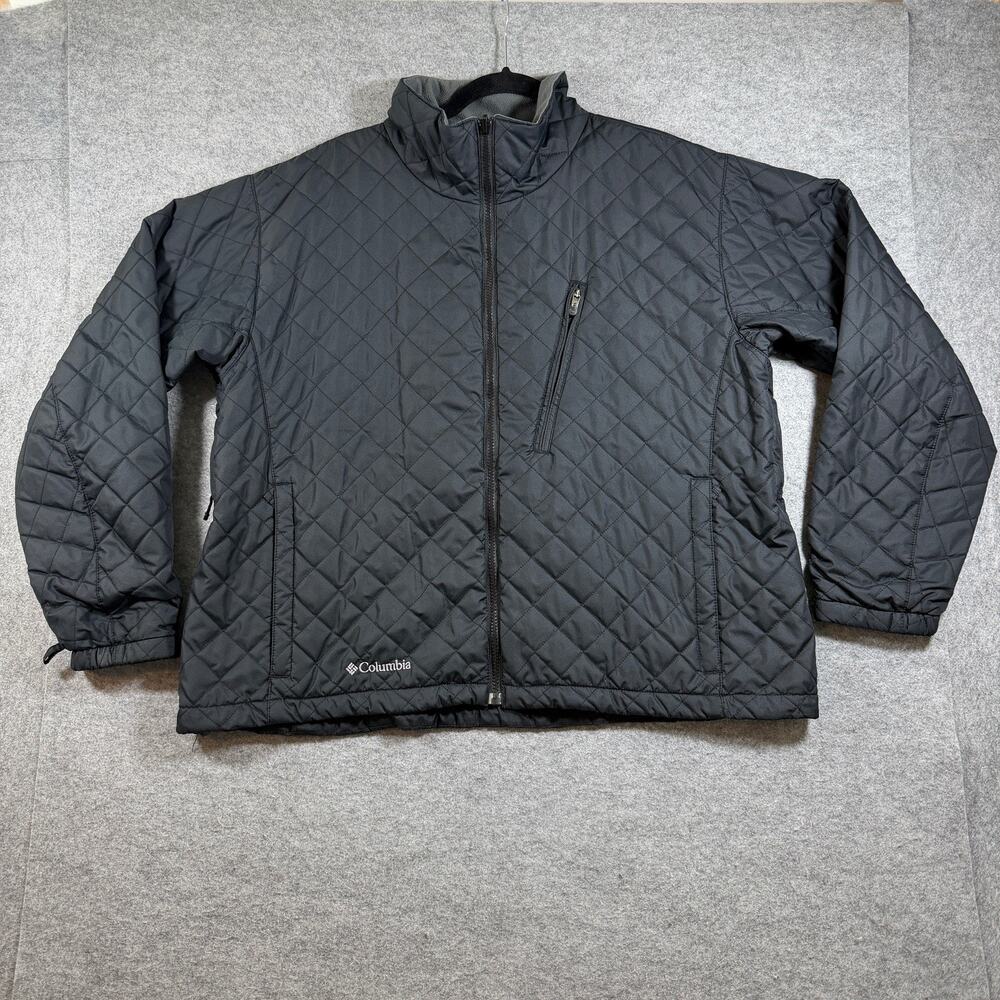 Columbia Interchange Liner Jacket Womens XL Black Quilted Insulated Outdoor